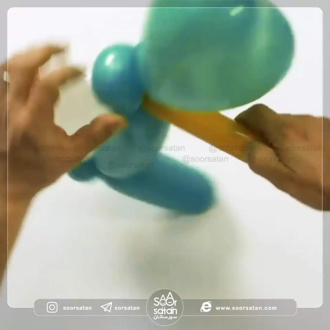 آموزش بادکنک آرایی دایناسور
