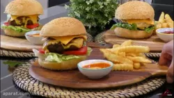 طرز تهیه برگر خانگی :  بینهایت آسان و لذیذ