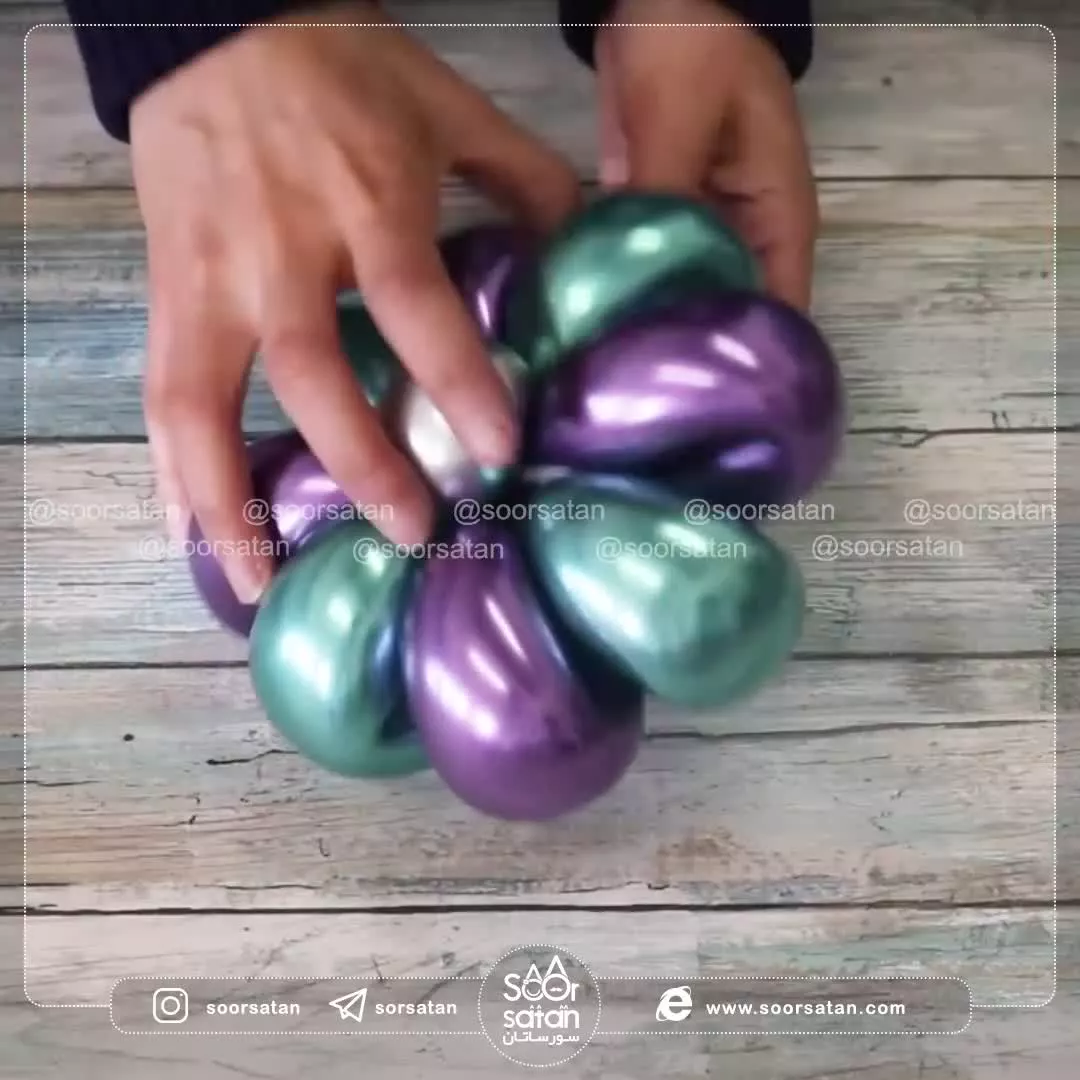 آموزش بادکنک آرایی گل