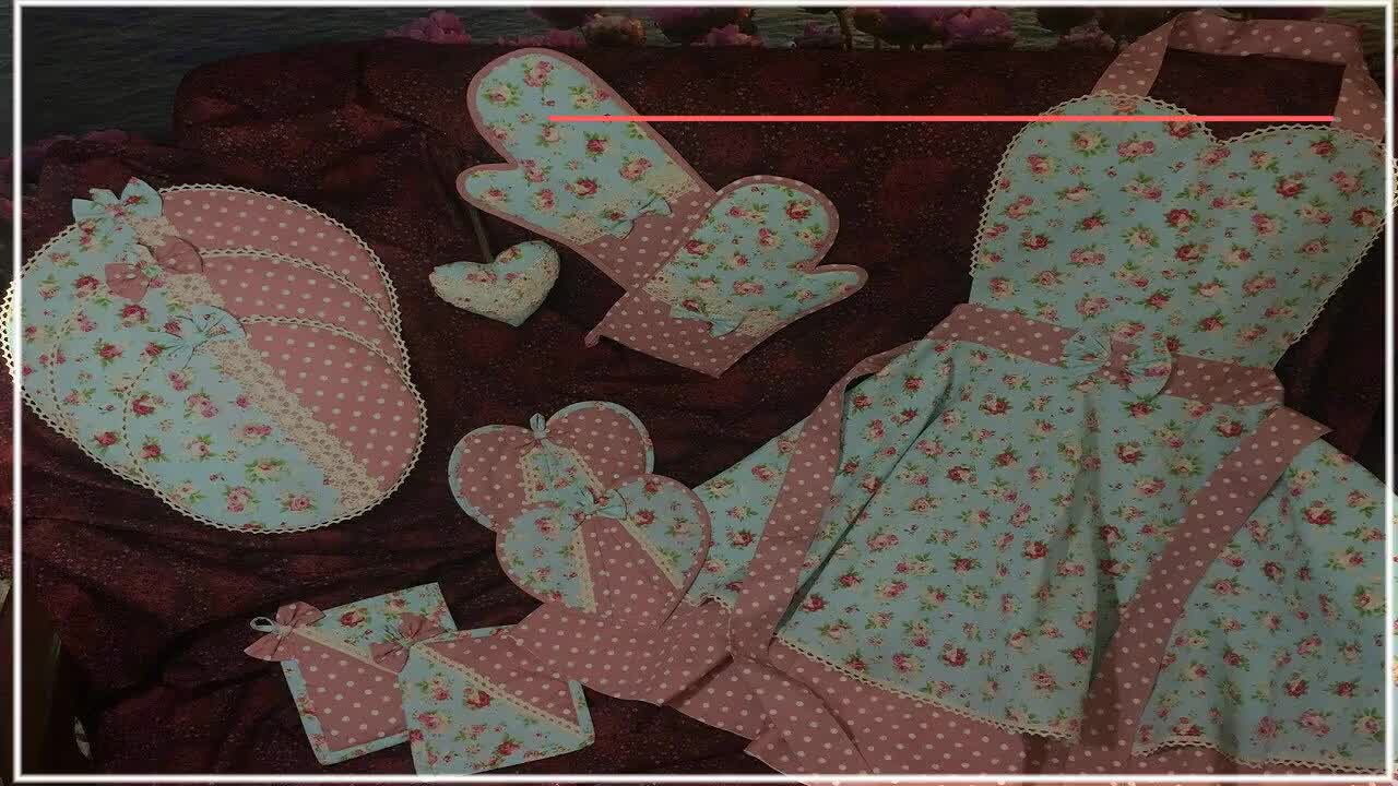 آموزش دوخت سرویس آشپزخانه - آموزش دوخت دستکش فر