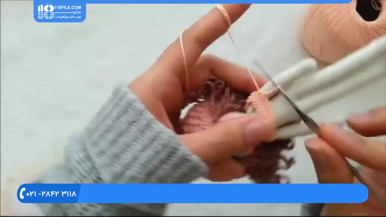 عروسک بافتنی با قلاب _ آموزش قلاب بافی لباس عروسک