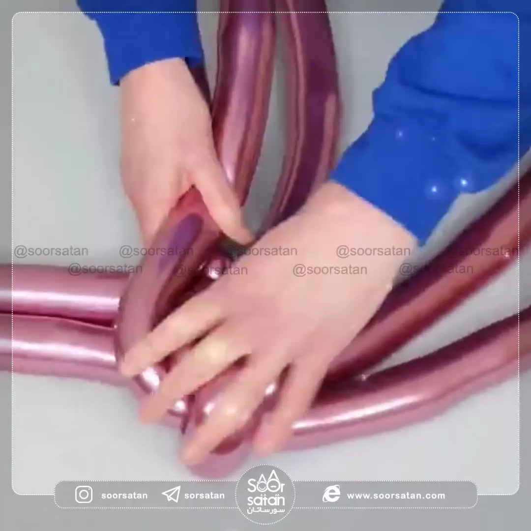 آموزش بادکنک آرایی برگ