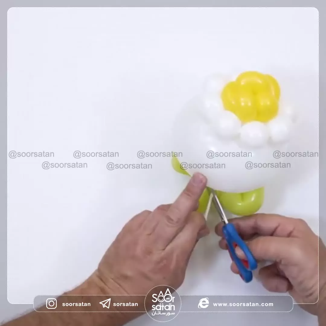 آموزش بادکنک آرایی استند گل