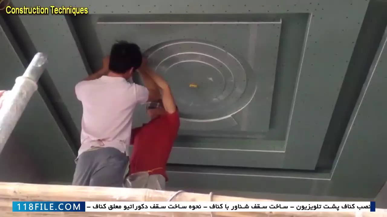 نصب و راه اندازی صفحه سقف طراحی زیبا