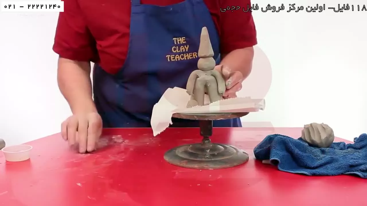 مجسمه سازی به کودکان-ساخت مجسمه-ساختن اشکال هندسی- قسمت6