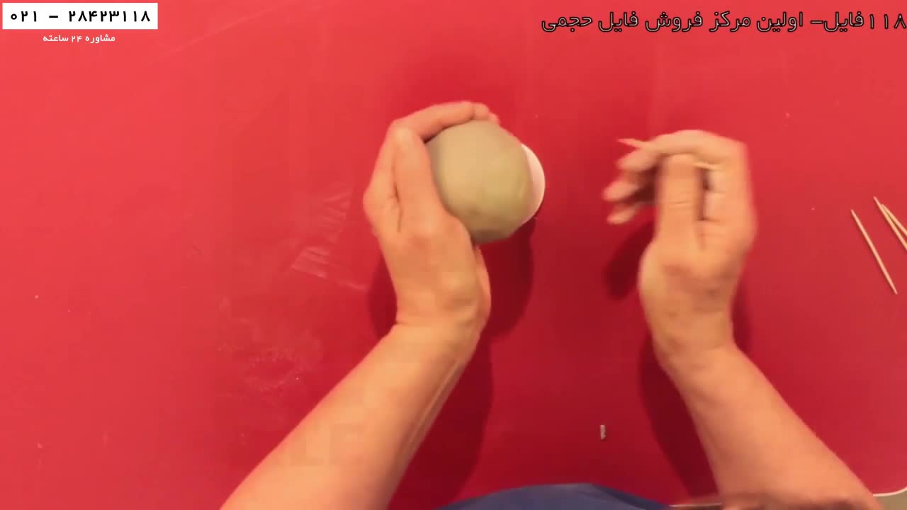 مجسمه سازی به کودک - خمیر مجسمه سازی - ساخت ظرف آبنبات فرشته