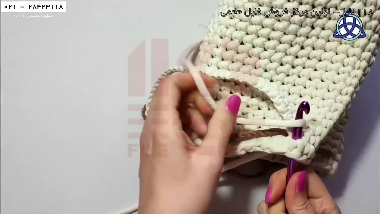 مکرومه بافی-آموزش مکرومه بافی آویز-بافت کوله پشتی مکرومه