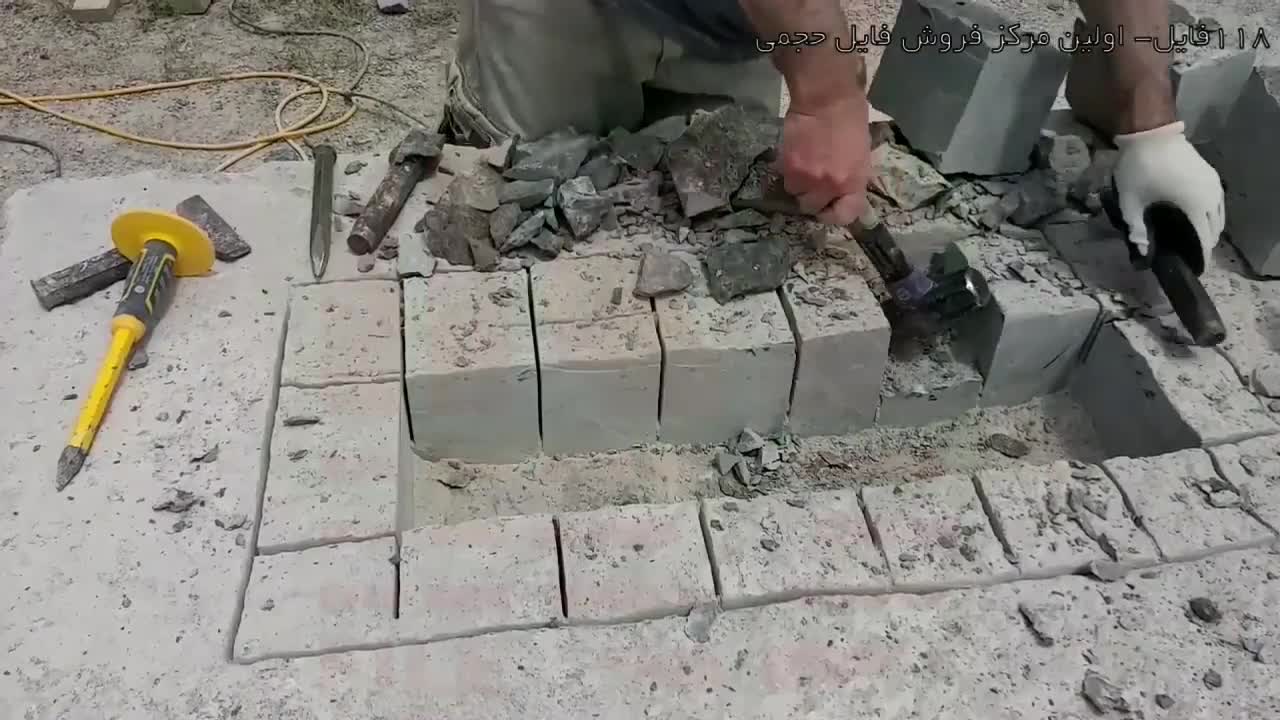 سنگ تراشی-حکاکی روی سنگ-ساخت گودال آتش