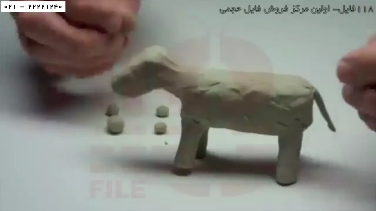 مجسمه سازی به کودکان-ساخت مجسمه-آموزش مجسمه سازی درس2-قسمت1