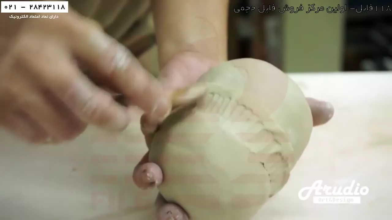 مجسمه سازی-آموزش کار با خمیر مجسمه سازی-مجسمه خوکچه