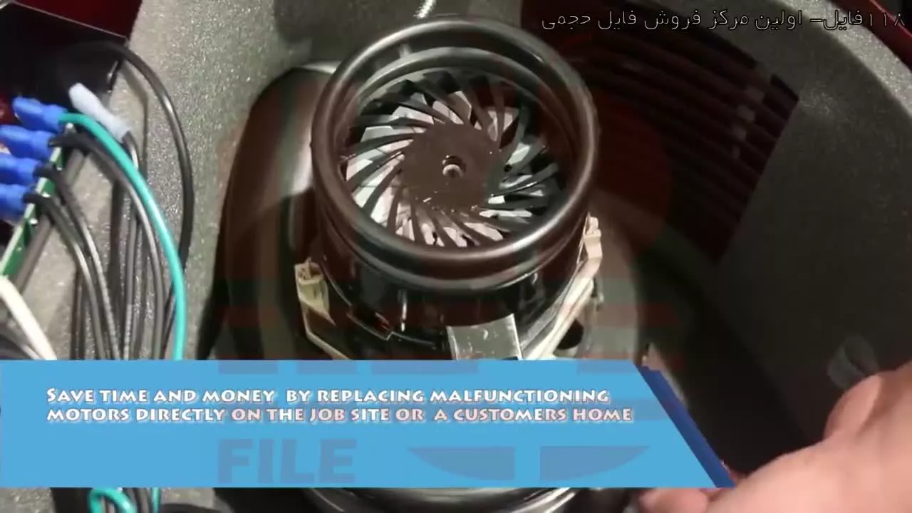 تعمیر موتور جاروبرقی-اموزش تعمیر جاروبرقی-تعویض موتور