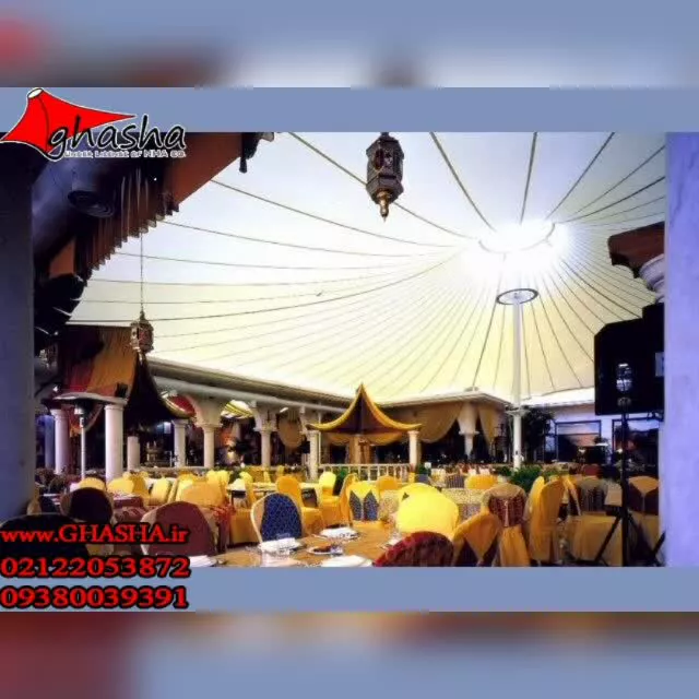 سایبان متحرک کافی شاپ | سقف کنترلی باغ رستوران