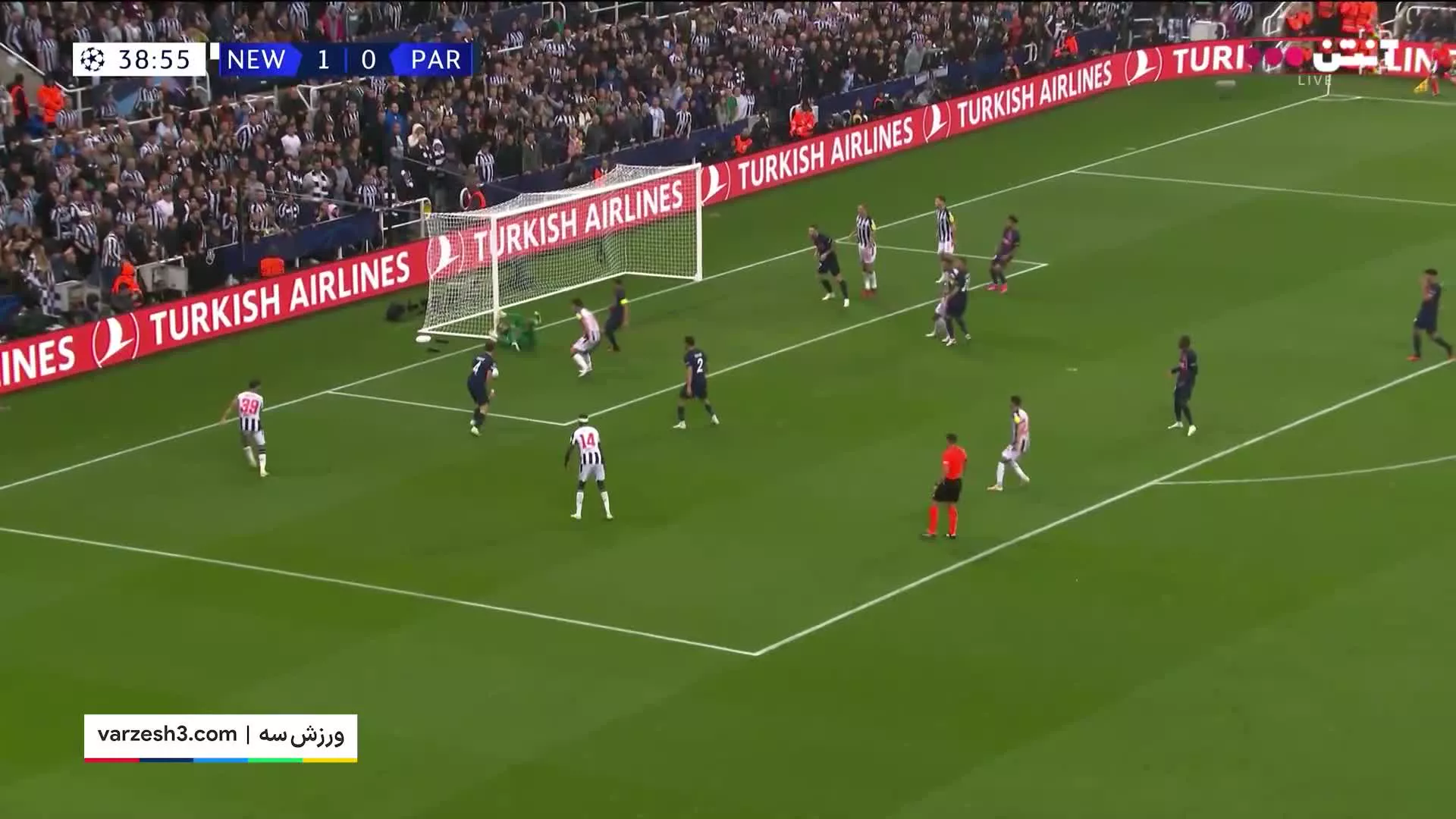 خلاصه بازی نیوکسل 4 -1 پاریسنژرمن