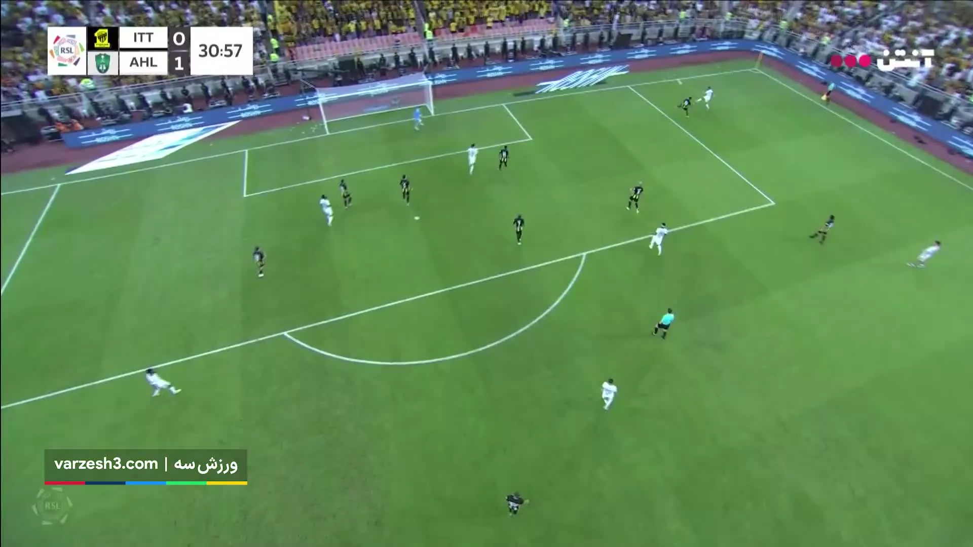 گل اول الاهلی توسط فرانک کسیه به الاتحاد