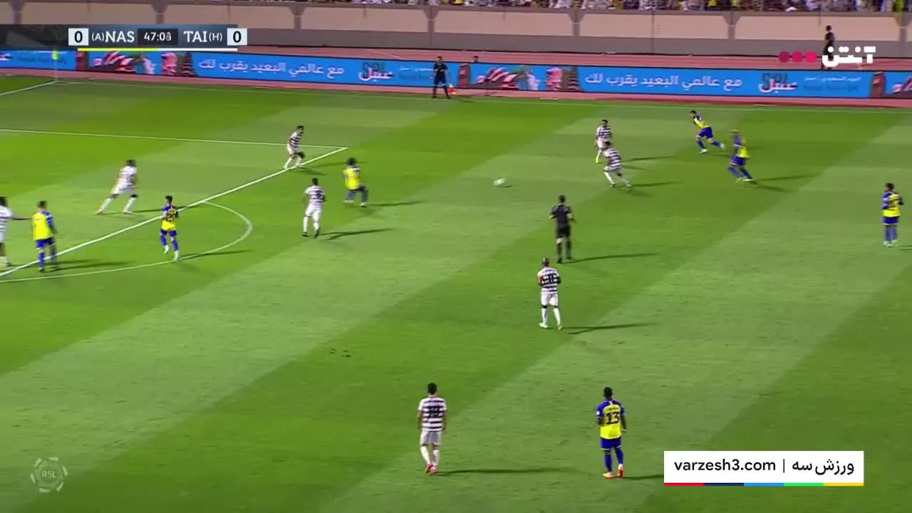 خلاصه بازی الطائی 0-2 النصر
