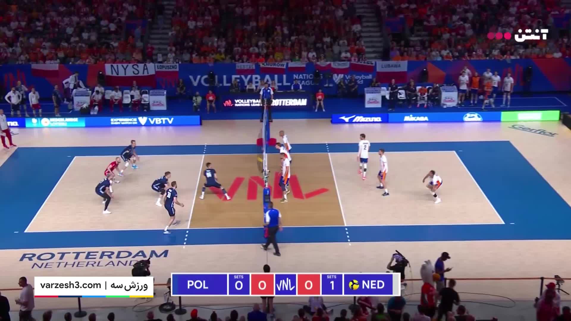 خلاصه والیبال لهستان 3-2 هلند