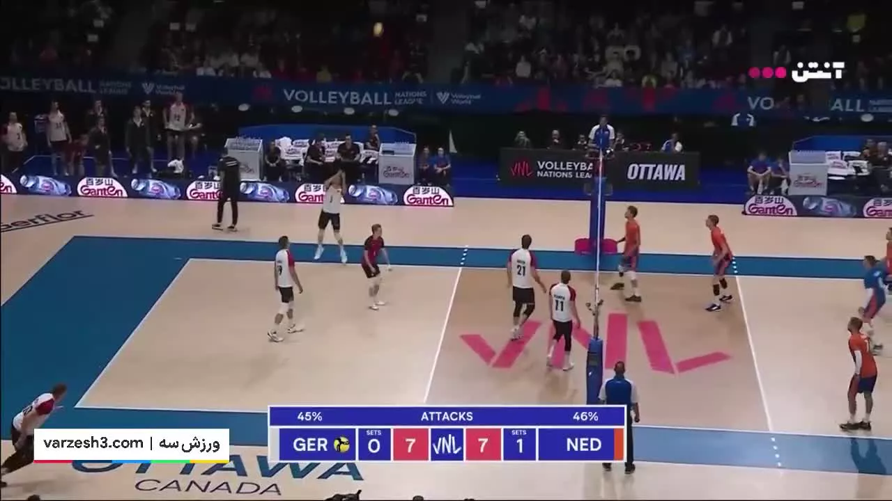 خلاصه والیبال هلند 3-0 آلمان