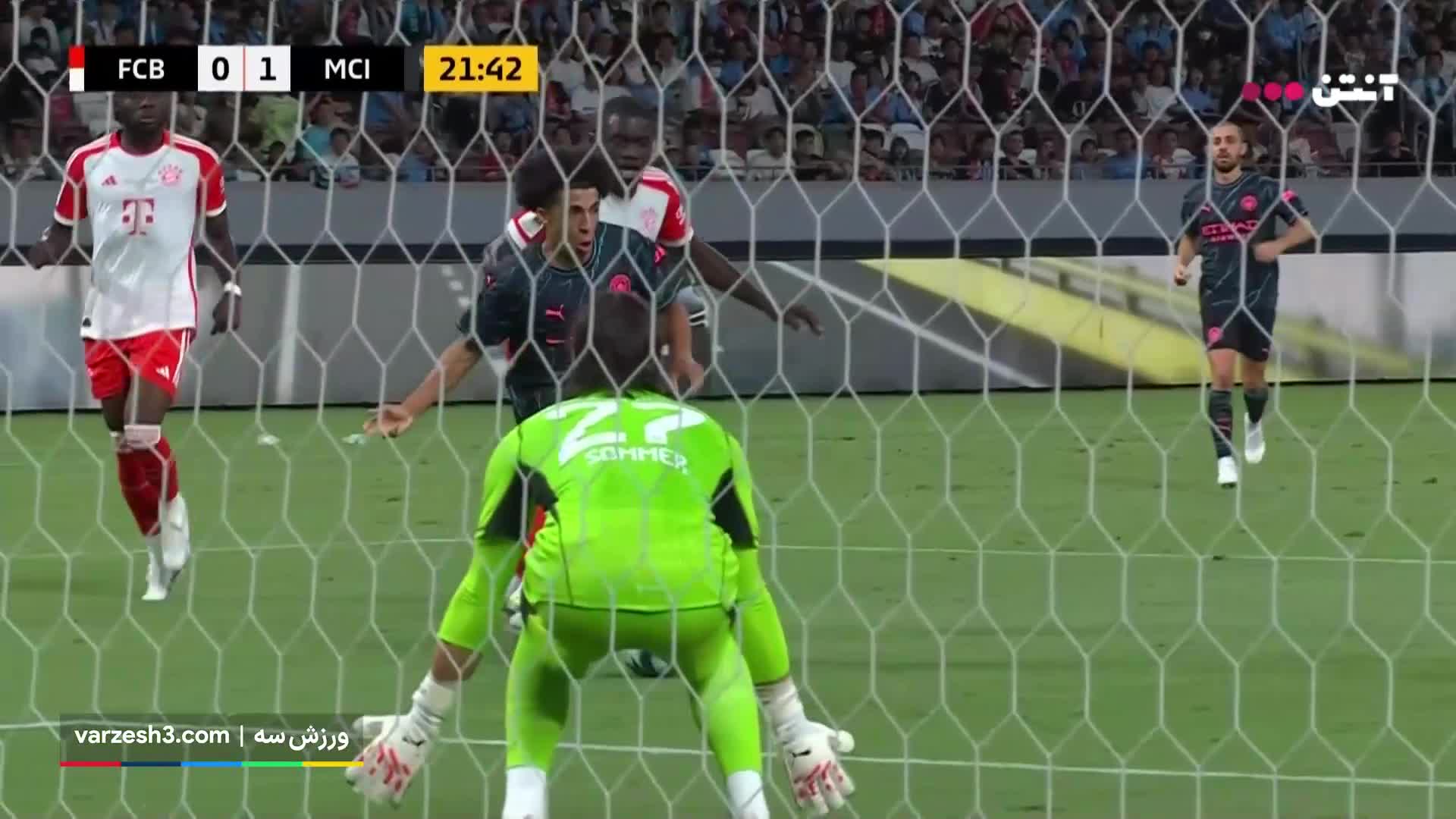 خلاصه بازی بایرن مونیخ 1-2 منچسترسیتی