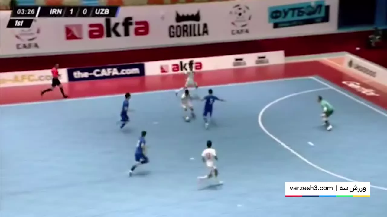 خلاصه فوتسال امید ایران 5-0 امید ازبکستان
