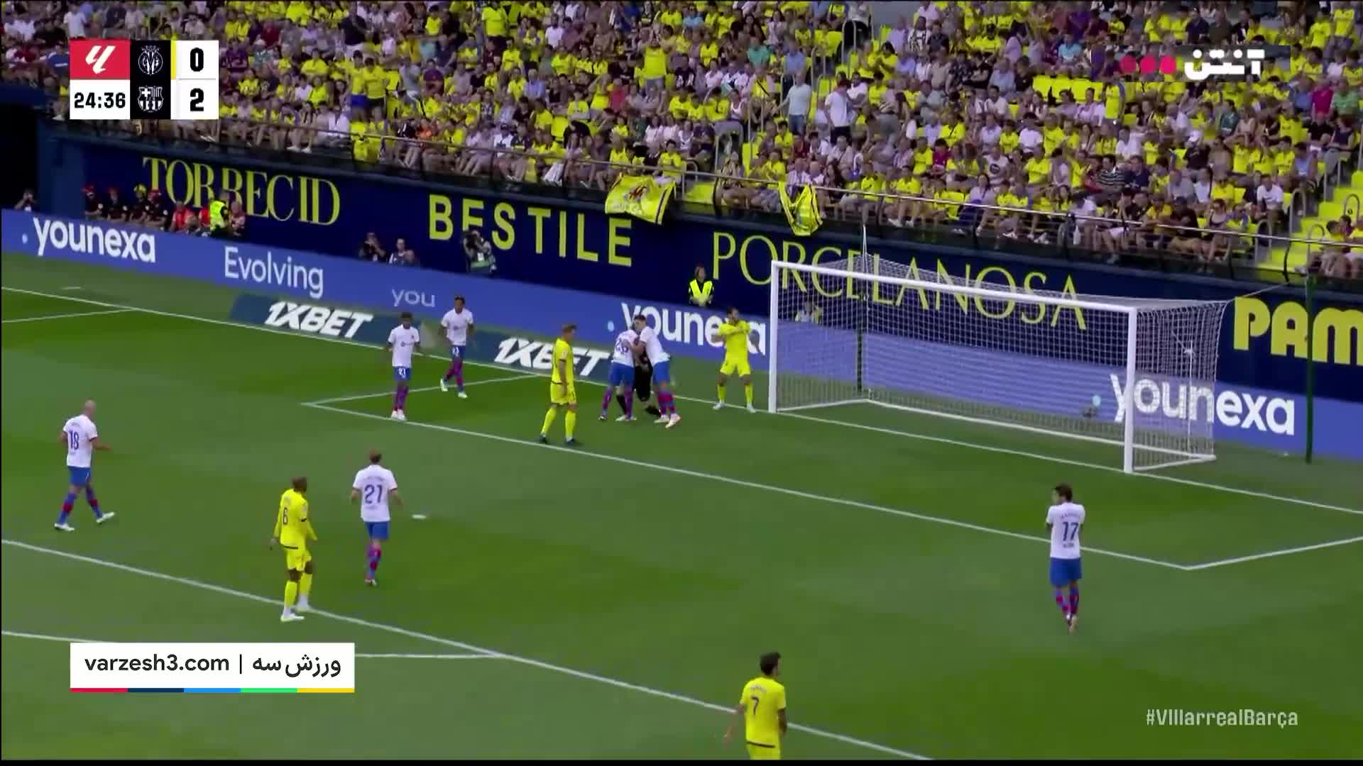 خلاصه بازی ویارئال 3-4 بارسلونا