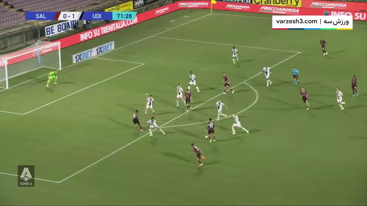 خلاصه بازی سالرنیتانا 1-1 اودینزه