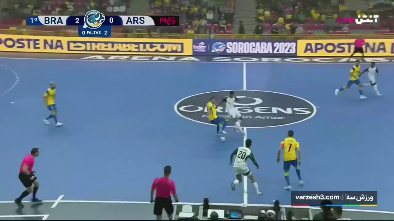 خلاصه فوتسال برزیل 3 -0 عربستان