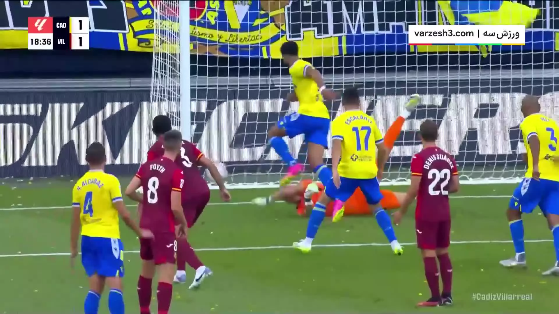 خلاصه بازی کادیز 3-1 ویارئال