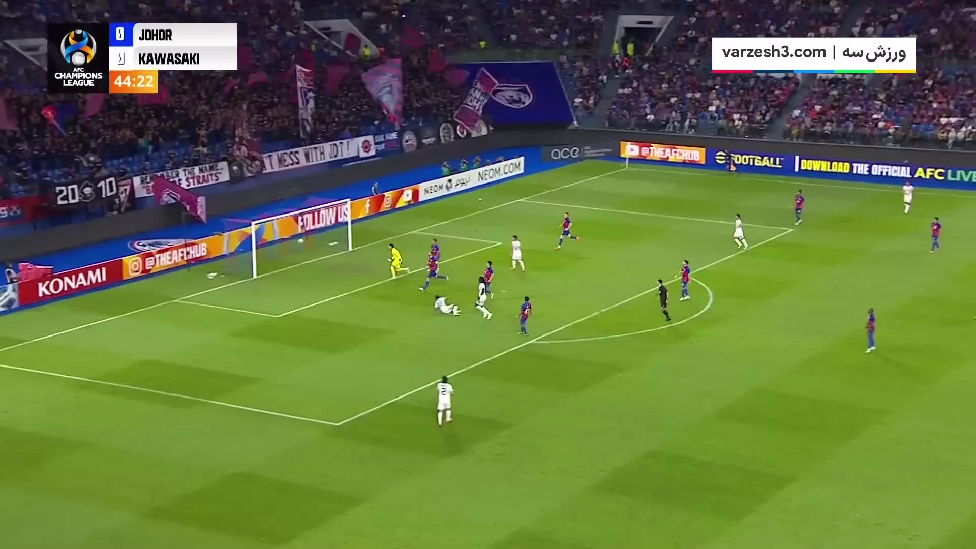 خلاصه بازی جوهور دارالتعظیم 0 -1 کاوازاکی