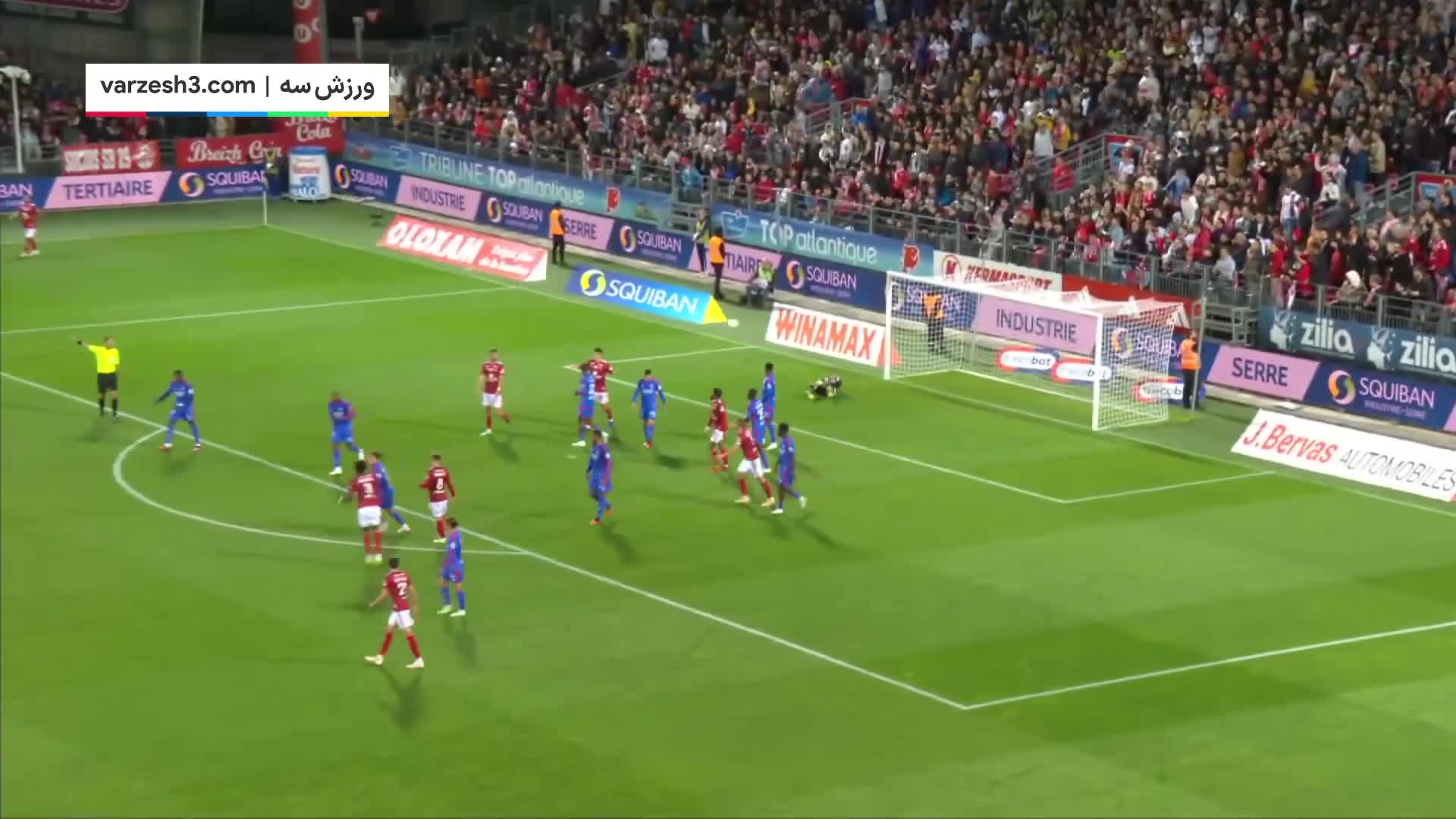 خلاصه بازی برست 1 -0 لیون
