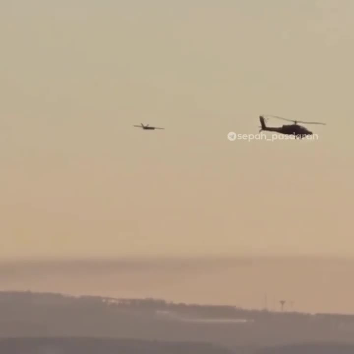   کلیپ طنز از لحظه رویایی آپاچی اسرائیلی و پهپاد حزب الله