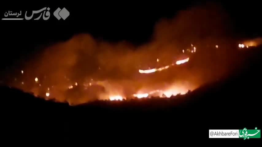   آتش‌سوزی در ۵۲۹۵ هکتار از جنگل‌های لرستان
