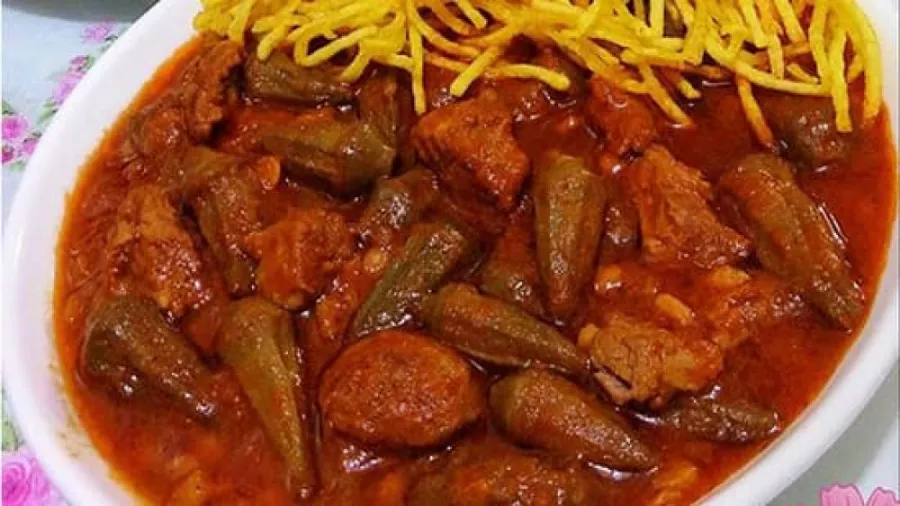 طرز تهیه خورشت بامیه  مجلسی