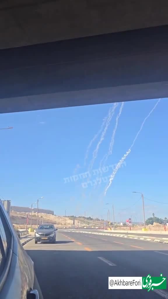   ثبت لحظه شکست گنبد آهنین در رهگیری موشک مقاومت