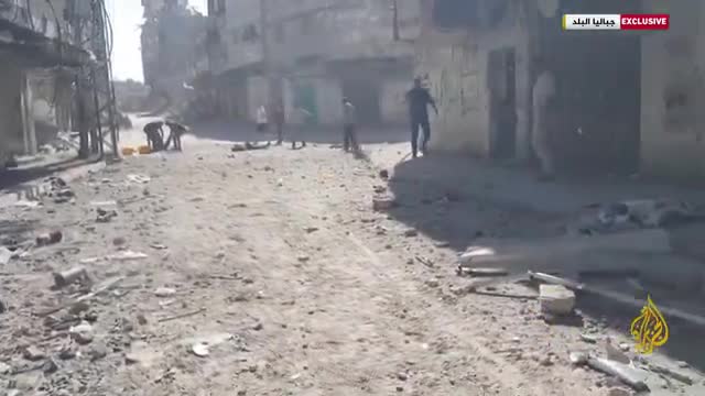   تصاویر الجزیره از وضعیت وحشتناک کمپ جبالیا پس از حمله رژیم اسرائیل