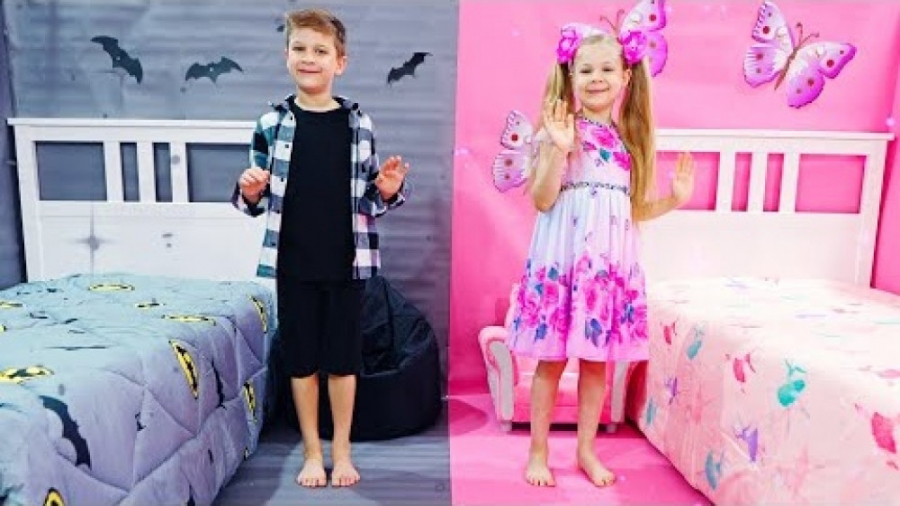 برنامه کودک دیانا و روما : چالش رنگ صورتی و سیاه