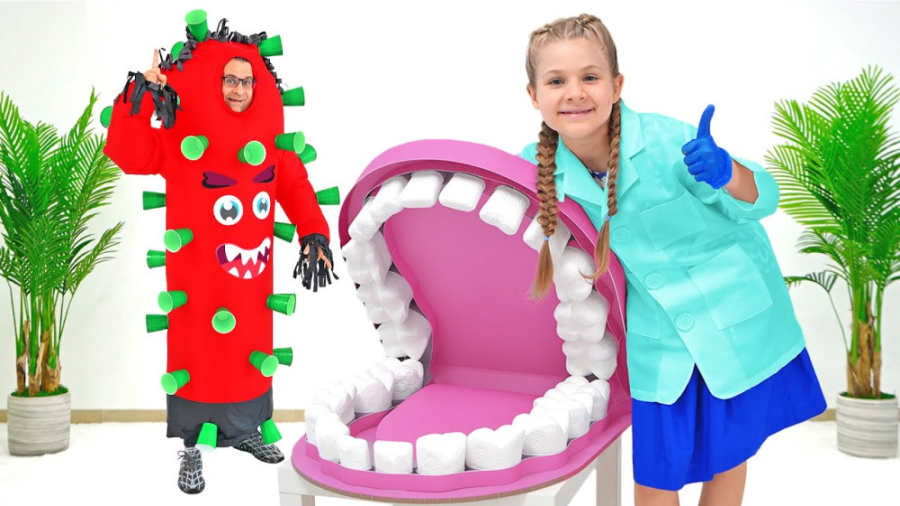 برنامه کودک دیانا و روما : دندون ها رو مسواک بزن!