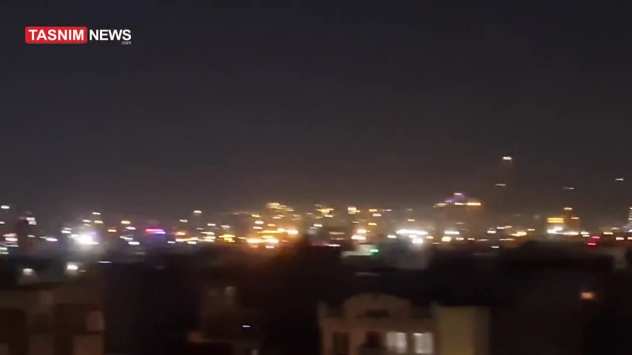   فیلم جدید از وضیعت آسمان تهران پس از شنیده شدن صدای انفجار