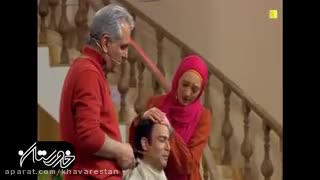 اتفاق عجیب در برنامه دورهمی مهران مدیری : زدن موی نیما فلاح