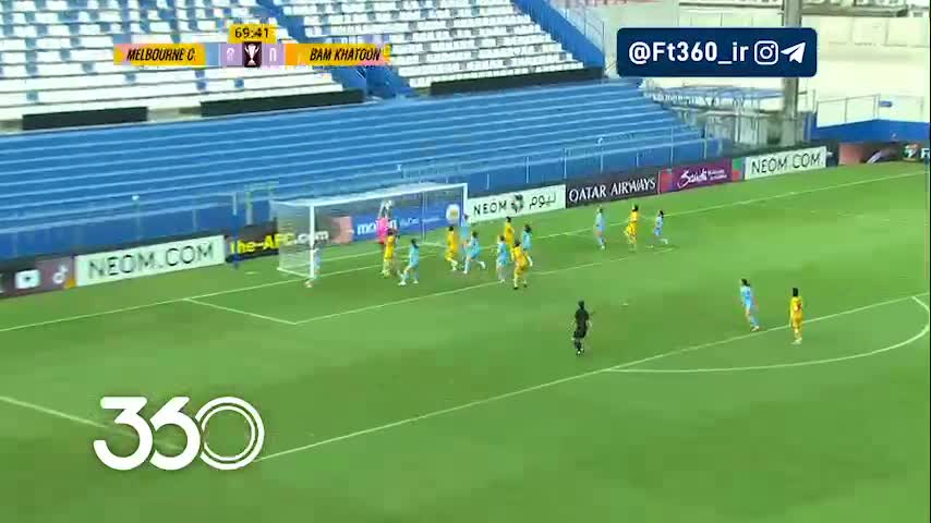   گل اول تیم فوتبال زنان خاتون مقابل ملبورن‌سیتی