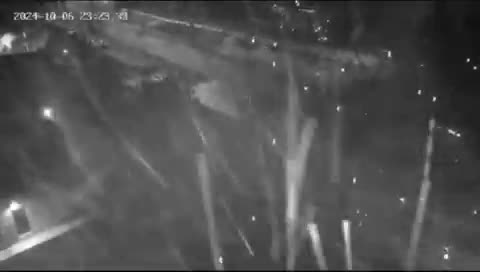   زاویه دیگر از لحظه اصابت موشک حزب‌الله به حیفا