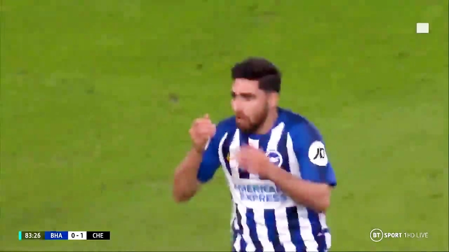 سوپر گل علیرضا جهانبخش برای برایتون و هیجان گزارشگر انگلیسی