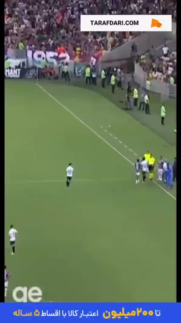   صحنه درگیری لفظی مارسلو با مانو منزس سرمربی فلومیننزه در دیدار دیشب این تیم