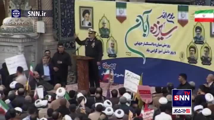   امیر ایرانی: شیطان بزرگ امروز هم به مانند ۴۰ سال قبل از ما سیلی خواهد خورد