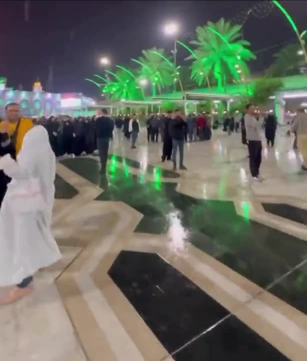 فیلم/ باران پاییزی در کربلا