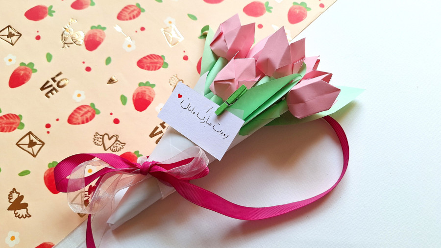 کاردستی روز مادر ( دسته گل ) برای پیش دبستانی ها! ۱ دی ۱۴۰۳