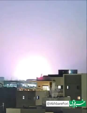   لحظه انفجار پهپاد یمنی در منطقه صنعتی عسقلان