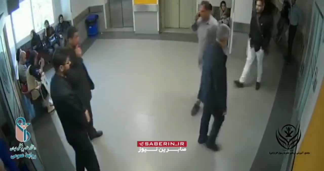   دوربین مداربسته بیمارستانی که حاج قاسم سلیمانی پشت در اتاق عمل چشم انتظار عمل جراحی نوه دوست شهیدش بود