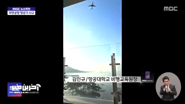   تصاویر تازه از آسیب پرندگان به یکی از موتورهای هواپیمای کره‌ای که دقایقی پیش سقوط کرد