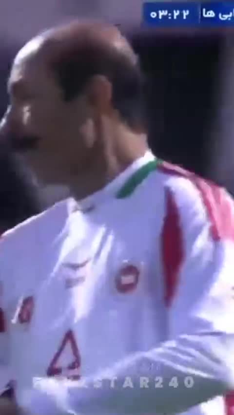   گل بی‌نظیر ابراهیم تهامی از زاویه کاملا بسته در بازی امروز منتخب 98 با منتخب سرخابی