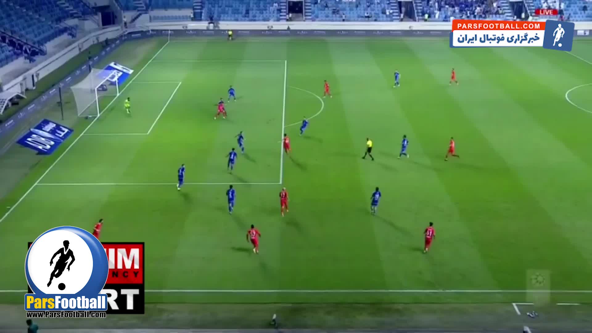 کلیپ گلزنی سعید عزت‌اللهی در بازی شباب الاهلی مقابل النصر با ضربه والی